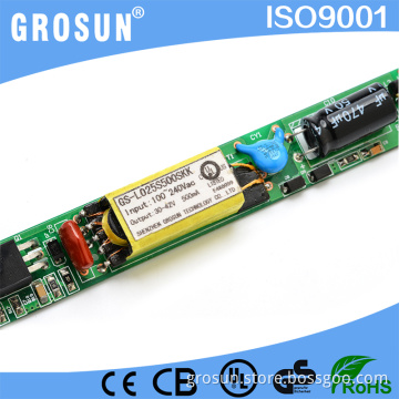 25W Slim Led Stip Light Driver Switching Power Led Transformer 30-42Vdc 500mA with CE Listed